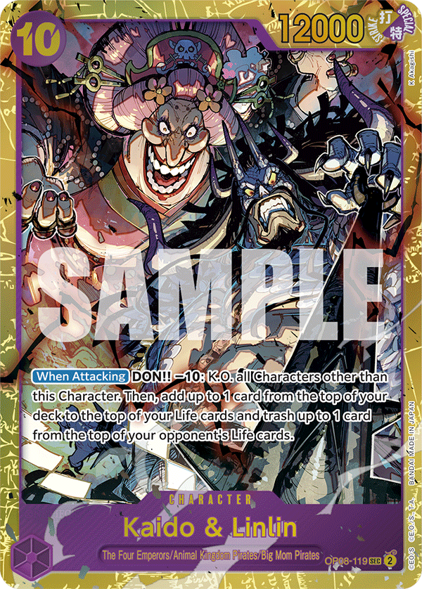 Kaido & Linlin full card art