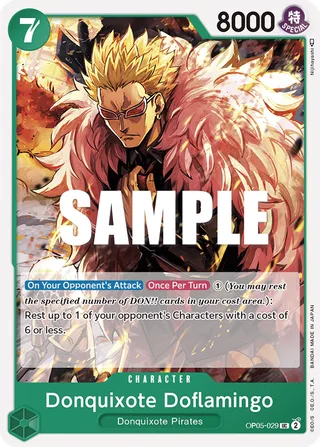 Donquixote Doflamingo #OP05-029 · Awakening of the New Era: 1st Anniversary Tournament Cards One Piece card