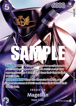 Magellan (SP) #OP02-085-sp · Kingdoms of Intrigue One Piece card