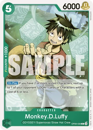 Monkey.D.Luffy #OP09-036 · Emperors in the New World One Piece card