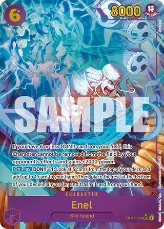 Enel (Alternate Art) #OP15-118-alternate-art · Adventure on Kami's Island One Piece card