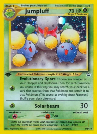 Jumpluff #9 · Neo Revelation Pokémon card