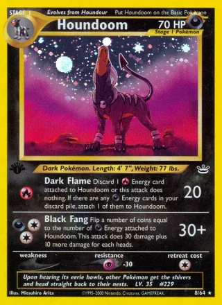 Houndoom #8 · Neo Revelation Pokémon card