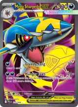 Mega Sharpedo ex #113/94 · Phantasmal Flames Pokémon card