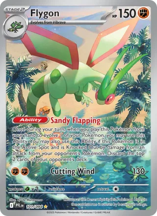 Flygon #101 · Phantasmal Flames Pokémon card