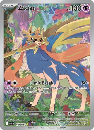 Zacian #100 · Phantasmal Flames Pokémon card
