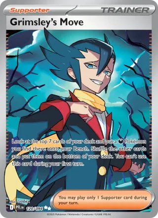Grimsley's Move #120 · Phantasmal Flames Pokémon card
