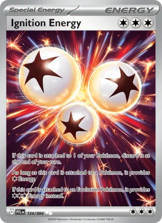 Ignition Energy #124 · Phantasmal Flames Pokémon card
