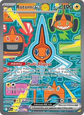 Rotom ex #126 · Phantasmal Flames Pokémon card