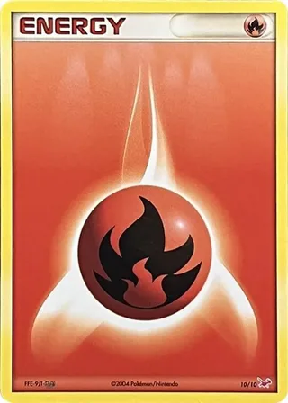 Fire Energy #10 · EX trainer Kit (Latias) Pokémon card