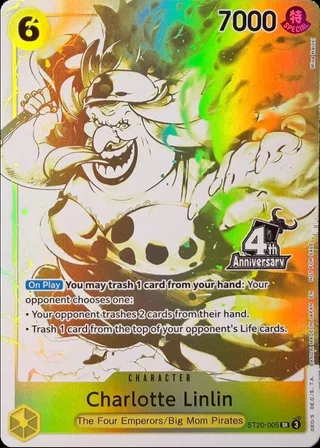 Charlotte Linlin (4th Anniversary Treasure Campaign Pack) #ST20-005-4th-anniversary-treasure-campaign-pack · One Piece Promotion Cards One Piece card