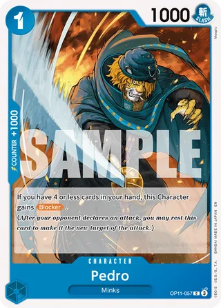Pedro #OP11-057 · A Fist of Divine Speed Release Event Cards One Piece card