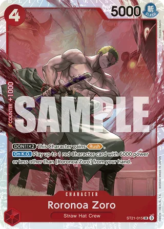 Roronoa Zoro #ST21-015 · ST-21: Starter Deck 21 EX Gear 5 One Piece card