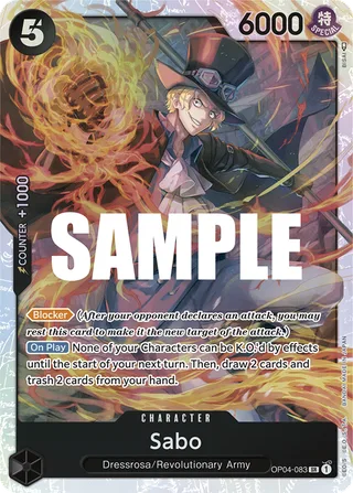 Sabo #OP04-083 · Kingdoms of Intrigue One Piece card