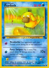 Psyduck · Fossil Pokémon card