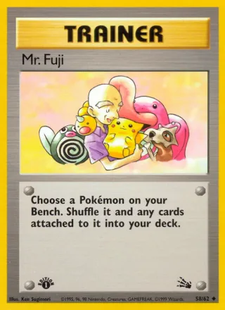 Mr. Fuji #58 · Fossil Pokémon card