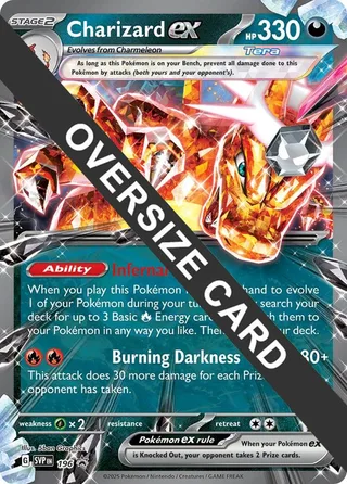 Charizard ex -196 #196 · Jumbo cards Pokémon card
