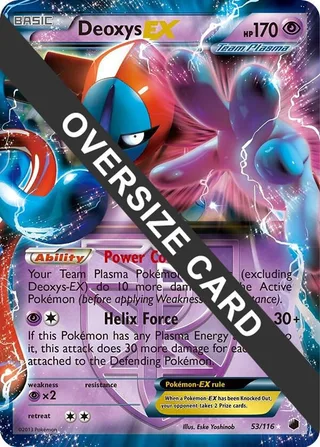 Deoxys EX - 53/116 (Plasma Freeze) #053 · Jumbo cards Pokémon card
