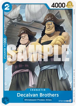 Decalvan Brothers #ST22-008 · ST-22: Starter Deck 22 Ace & Newgate One Piece card