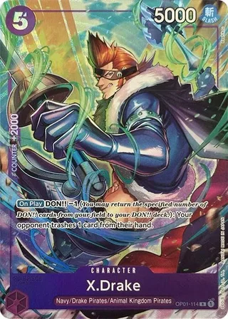 X.Drake (Premium Card Collection -Best Selection Vol. 2-) #OP01-114-premium-card-collection-best-selection-vol-2 · One Piece Promotion Cards One Piece card