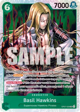Basil Hawkins #OP07-029 · 500 Years in the Future One Piece card
