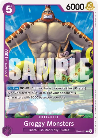 Groggy Monsters #EB04-033 · The Azure Sea's Seven One Piece card