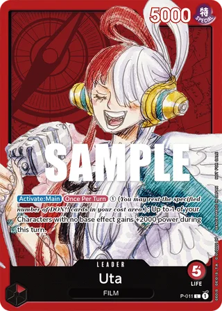 Uta (One Piece Film Red) #P-011-one-piece-film-red · One Piece Promotion Cards One Piece card