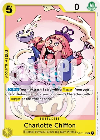 Charlotte Chiffon #OP17-105 · The World's Strongest Warriors One Piece card