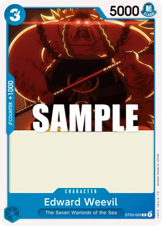 Edward Weevil #ST03-002 · ST-03: Starter Deck 3 The Seven Warlords of The Sea One Piece card