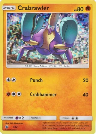 Crabrawler #7 · McDonald's Collection 2017 Pokémon card