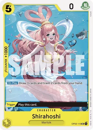 Shirahoshi (Reprint) #OP03-116-reprint · Premium Booster -The Best- One Piece card