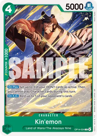 Kin'emon #OP14-024 · The Azure Sea's Seven One Piece card