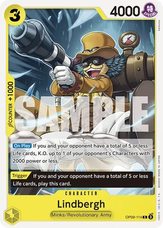 Lindbergh #OP09-114 · Emperors in the New World One Piece card