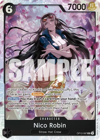 Nico Robin #OP12-087 · Legacy of the Master One Piece card