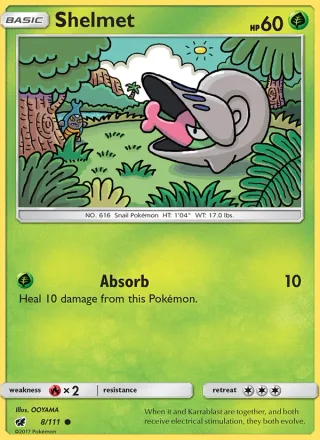 Shelmet #8 · Crimson Invasion Pokémon card