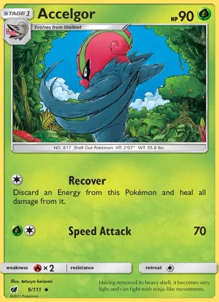 Accelgor #9 · Crimson Invasion Pokémon card