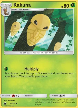 Kakuna #2 · Crimson Invasion Pokémon card