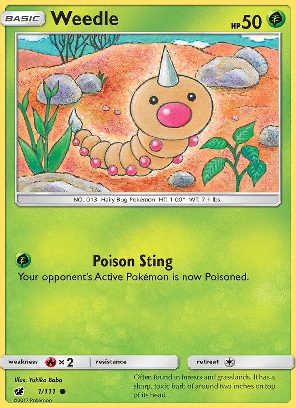 Weedle full card art