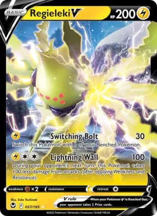 Regieleki V #057 · Silver Tempest Pokémon card