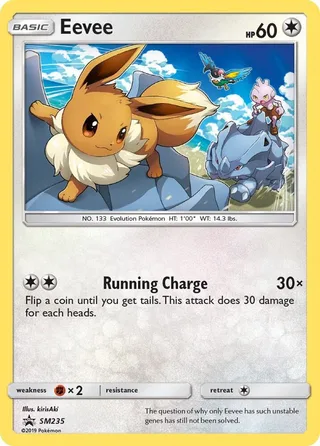Eevee #SM235 · SM Black Star Promos Pokémon card