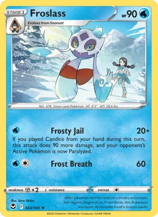 Froslass #043 · Silver Tempest Pokémon card