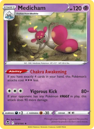Medicham #073 · Silver Tempest Pokémon card