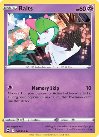 Ralts #067 · Silver Tempest Pokémon card