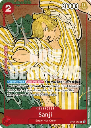 Sanji (English Version 1st Anniversary Set) #OP01-013-english-version-1st-anniversary-set · One Piece Promotion Cards One Piece card
