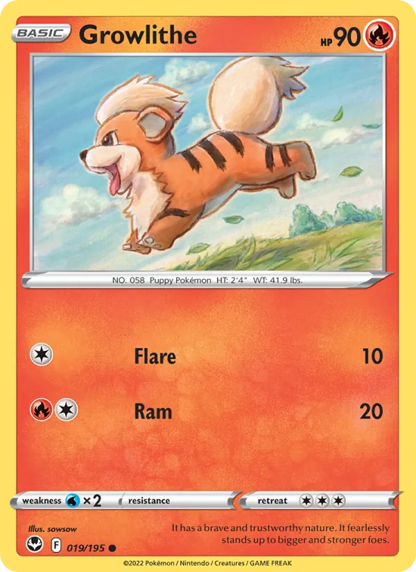 Growlithe full card art