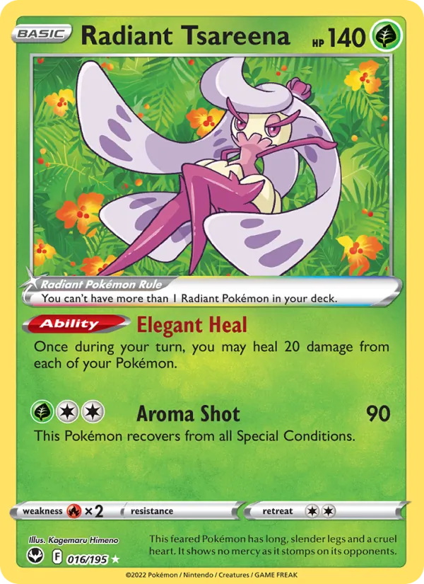 Radiant Tsareena full card art