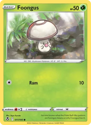Foongus #011 · Silver Tempest Pokémon card