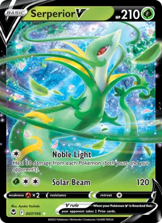 Serperior V #007 · Silver Tempest Pokémon card