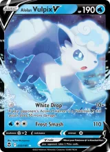 Alolan Vulpix V · Silver Tempest Pokémon card