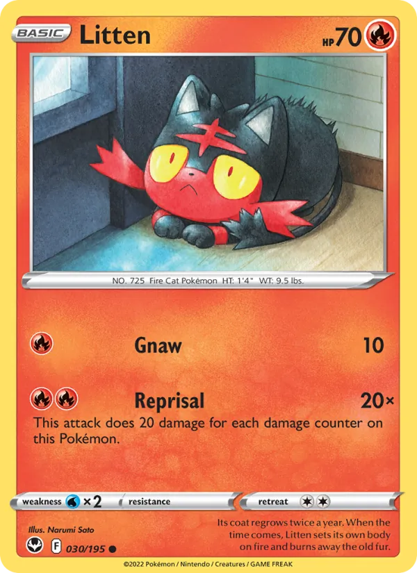 Litten full card art